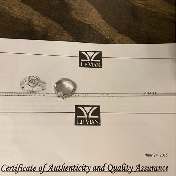 Le Vian 14 Karat White Gold Pretzel Ring - Picture 10 of 15